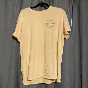 Billabong Shirt Adult Medium cream(off white) Short Sleeve